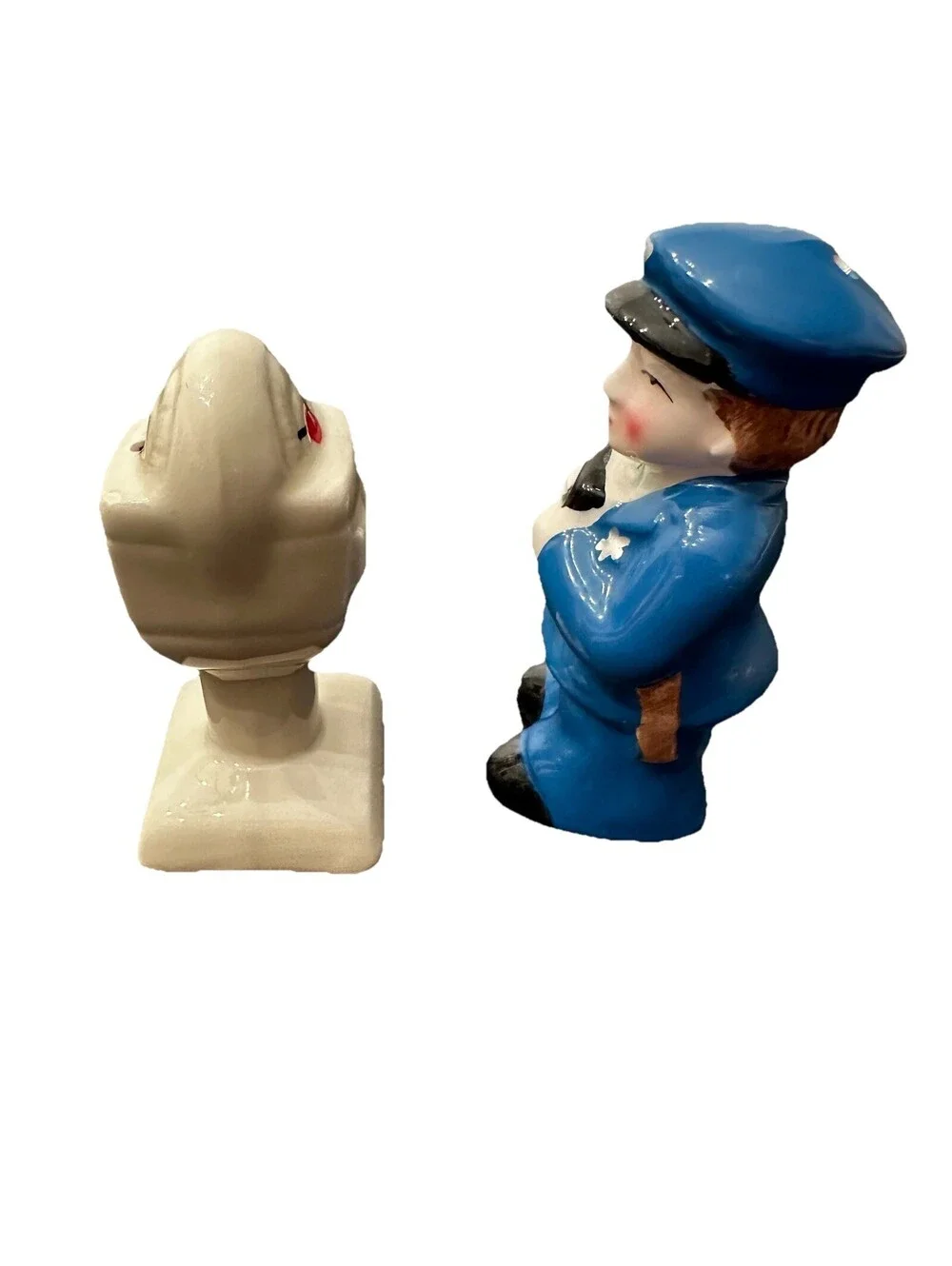 Vintage Norcrest Salt & Pepper Shaker Set Police & Parking Meter VGC